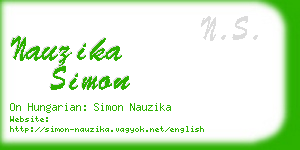 nauzika simon business card